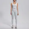 Nuevo conjunto de yoga a colorblock transfronterizo con tacto nude, casual y versátil, acanalado, de cintura alta, para ejercicio al aire libre, conjunto de seis piezas
