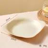 Suministro Especial Transfronterizo de Platos de Cuatro Esquinas, Juegos de Platos para Guarniciones Domésticas, Platos para Carne, Platos Nórdicos para Ensalada de Frutas, Fabricantes Mayoristas
