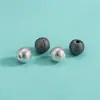 Prata Esterlina S925 Contas Redondas de Bolinhas Contas Espaçadoras Pulseira Estilo Xizang Pulseira de Corda Trançada Colar Contas Soltas Acessórios para Montagem de Joias