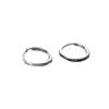 Nalan s925 Sterling Silver Rodada Orelha Fivela Verão High Sense Cold Style High Level Simples Mulheres Brincos M03658