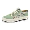 Zapatillas de Lona para Hombre de Gran Tamaño con Cordones, Estilo Retro de Moda Casual, Zapatos de Paja de Pescador para Estudiantes de Verano