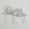 Gorro para bebé de primavera y otoño, gorra para recién nacidos, protección para la fontanela de bebés pequeños, gorro de estilo corte para niñas, algodón puro, protección para los oídos a prueba de viento para niños