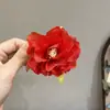 Horquilla de Borla de Flor de Suzuki Estilo Bosque Super Hada para Mujer Nuevo Estilo Chino Tocado Clip Lateral de Flor Accesorios para el Cabello de Novia