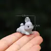 Coelhinho Animal Artificial Mini Fofo Boneca Fofa Boneca Micro Paisagem Casa de Boneca DIY Ornamentos Pequenos Decorativos