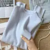 Suéter tejido suave y acogedor para mujer con un pequeño cuello alto, camiseta base de manga larga, cuello semi-alto, nuevo top de moda otoño e invierno, venta al por mayor transfronteriza de moda