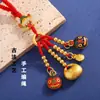 Metal Óleo-Gotejamento Personagem de Bênção Liga de Zinco Chaveiro Saco da Sorte Chaveiro Ornamento Alegria e Paz Fabricante Atacado