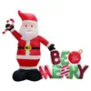 Comercio exterior transfronterizo más vendido inflable de Papá Noel LED iluminado modelo inflable de Navidad para patio accesorios de decoración navideña