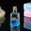 Botella Pequeña Cuadrada de Acrílico Reloj de Arena Líquido Aceite Gota Velero Botella de Deriva Decoración de Escritorio para el Hogar Pequeños Adornos Regalos para Niños