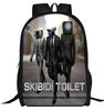 Mochila escolar skibidi toilet europeia e americana transfronteiriça para estudantes do ensino fundamental e médio mochila infantil