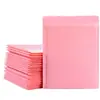 Bolsa de correo acolchada de película coextruida rosa seleccionada cuidadosamente, bolsa para express engrosada a prueba de golpes, bolsa de burbujas para cosméticos y joyería, autocierre