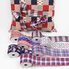 Fábrica en stock venta al por mayor transfronteriza Amazon wish Día de la Independencia Americana cinta decorativa borde torturado cinta de regalo