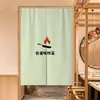 Cortinas de Puerta, Patrones de Logo Personalizados, Cortinas Colgantes para Cocinas Comerciales de Restaurantes y Tiendas de Té con Leche, Cortinas de Tela Divisorias sin Taladro