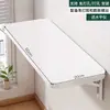 Estante de pared de cocina de madera maciza, mesa apilable, tablero de madera, montado en la pared, no requiere taladro, para sala de estar, estante divisor