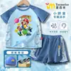 Maiô Infantil Super Mario Meninos Tamanho Grande Juvenil Dividido Novo Estilo Alunos do Ensino Fundamental Crianças Médias e Grandes Maiô para Meninos