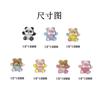 Joyería de Joyería para Uñas con Brillo Fino Luminoso de Oso Transfronterizo, Panda de Resina Dibujos Animados Lindo Estúpido Tridimensional, Decoración de Uñas DIY