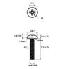 Tornillo de máquina de cabeza redonda con ranura cruzada y cabeza plana pequeña de acero inoxidable 304 GB823, tornillo de cabeza redonda pequeña M2M2.5M3M3.5M4