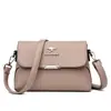 Bolsa feminina nova bolsa mãe coreana bolsa mensageiro ombro único atmosfera bolsa feminina de meia idade maré bolsa quadrada pequena portátil uma geração de cabelo