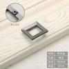 Yttrium Wo Modern Simple Grey Handle American Clothes Cabinet Door Handle Light Luxo Moda Gaveta Pequeno Furo Único Flat Handle