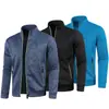 Otoño e Invierno Ropa de Punto para Hombre con Cremallera Larga Mangas Terciopelo Delgado Tops de Moda Chaquetas de Punto Tallas Grandes Conjunto de Tres Piezas para Hombre