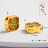 Accesorios DIY Chapados en Oro, Cuentas Espaciadoras de la Fortuna Inspiradas en Zen, Accesorios para Pulseras, Materiales para Cuentas, Joyería de Cuerda Trenzada, Estilo Retro Artístico