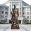 Gran Suministro Directo de Fábrica Serie de Aprendizaje Lección de Confucio Escultura del Banco Nacional Cobre Fundido Estatua de Laozi Confucio Estatua de Paisaje del Campus