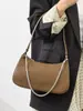 2026 Nuevo Bolso de Cadena de Cuero Suave en Forma de Media Luna, Bolso Vintage de Hombro o Debajo del Brazo para Mujer, Bolso Cruzado de Moda de Nicho Transfronterizo