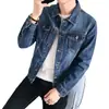 Jaqueta jeans masculina primavera e outono ins moda marca solta estilo hong kong roupas estilo coreano moda casual jaqueta de alta qualidade