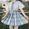 Saia do Ursinho Uniforme Jk Verão Original Genuíno Saia Xadrez Jk Conjunto Completo de Material Escolar Uniformes de Classe de Estudante em Estoque