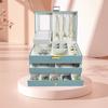 Caja de Joyería Portátil Princesa Europea Pequeña Viaje Coreana Mano Joyería Bolsa de Joyería Aretes Anillo Caja de Almacenamiento Pequeña para Mujeres