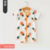 Mono de bebé para verano, ropa fina de conejo para bebé, traje de escalada de manga corta para recién nacidos y niños pequeños, ropa dividida oblicua sin costuras