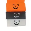 Nuevo Gorro de Punto Bordado de Calabaza Sonriente de Halloween Europeo y Americano para Hombres y Mujeres, Gorro de Lana de Estudiante para Otoño e Invierno