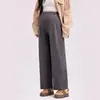 Calça de maternidade, calça pantalona para usar por cima, modelagem solta, espessa para outono e inverno, nova roupa de maternidade, suporte para a barriga, modeladora, calça casual de maternidade plus size