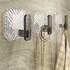 Gancho adhesivo ligero de lujo, resistente y sin perforaciones, para inodoro, pared, toalla, puerta de baño, sin costuras.