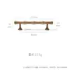 Manija Amarilla de Bambú Estilo Antiguo con un Diseño Minimalista Moderno para Cajones, Puertas de Armario, Gabinetes y Manijas Largas de Cocina