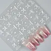 Redanco nuevo 5D relieve caricatura moño funda luz pegatinas para uñas calcomanías tridimensionales para uñas He-1080
