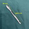 Cuchara Dosificadora de Acero Inoxidable Doble Cabeza Micro Cuchara Dosificadora 22cm Cuchara Dosificadora de Cabeza Única Cuchara para Subenvasado Juego de Tres Cucharas Muestreadoras de Laboratorio
