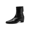 Botas Western Femininas, Luxo de Nicho 2026 Novo Modelo, Moda Europeia e Americana Feita à Mão Salto Anabela 4,5cm Botas Confortáveis Elegantes