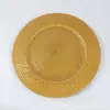 Platos de Plástico para Carga de Comercio Exterior, Estilo Europeo y Americano para Banquetes, Bodas, Fiestas de Cumpleaños, Decoración con Patrón Tejido