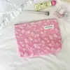 Bolso de Cosméticos Jacquard con Relieve Fresco de Nuevo Estilo, Bolso Portátil de Gran Capacidad para Artículos de Tocador, Bolso de Mano Estilo Ins