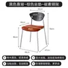 Cadeira de Jantar para Casa em Madeira Maciça Medieval Cadeira Pássaro de Luxo Leve Cadeira para Mesa de Jantar de Café de Lazer Cadeira com Encosto de Ferro de Designer