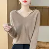 Suéter con Capucha de Lana de Una Sola Pieza Listo para Usar para Mujer Pulóver Estilo Coreano Holgado Casual Suéter Exterior para Mujer Venta al por Mayor