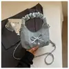Bolso plisado de diseño único y de nicho para mujer, nuevo estilo 2026, bolso cruzado versátil, bolso tote pequeño súper popular, bolso croissant