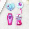 Venta caliente transfronteriza de acrílico para máquina de dulces de Halloween con forma de calavera y corazón, material para hacer pendientes, collares y llaveros.