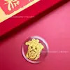 Pegatinas Doradas Culturales y Creativas del Año del Caballo para Teléfono, Regalos de Año Nuevo de Oro Puro, Recuerdos, Artículos Populares para los Puestos del Festival de Primavera, Venta al por Mayor de Pequeños Artículos
