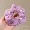 Acessório de cabelo elástico, estilo jovem, scrunchie moderno novo de 2025, headwear de tecido de malha elegante de verão para mulheres