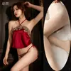 Lingerie sexy transfronteiriça, faixa abdominal, renda acetinada sexy retrô, roupão feminino sedutor e apaixonado, fantasia de renda com cadarço plus size