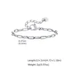 Joyería europea y americana pulsera plana larga de acero inoxidable oro Joyería simple de personalidad para mujer al por mayor BR-1515