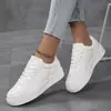 Zapatillas Blancas Clásicas, Zapatillas Versátiles y Cómodas, Zapatos de Mujer Transpirables para Verano con Suela Suave