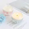Taza para Velas Aromáticas DIY, Recipiente Redondo de Vidrio para Cera de Gelatina, Decoración Atmosférica para el Hogar, Restaurante, Bar y Accesorios de Fotografía