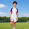 Conjunto de Uniforme de Futebol Infantil Secagem Rápida Competição Esportiva de Ensino Fundamental Uniforme de Equipe Camisa Personalizada Profissional Roupas de Treino de Badminton